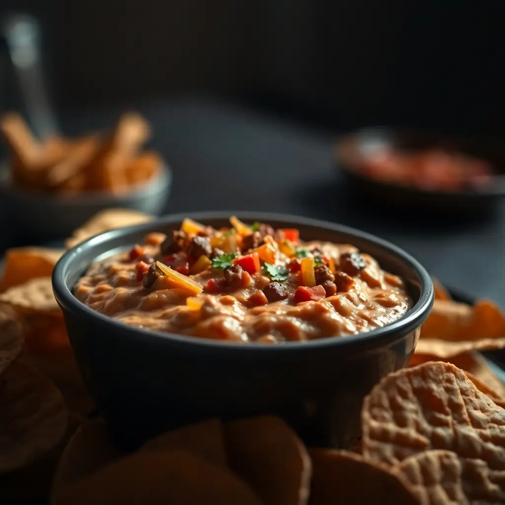 Creamy Cheese Dip with Toppings