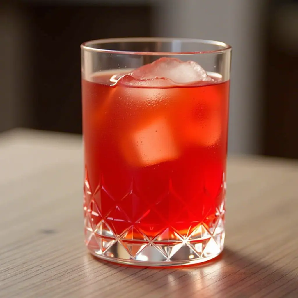 Classic Negroni Cocktail on Ice