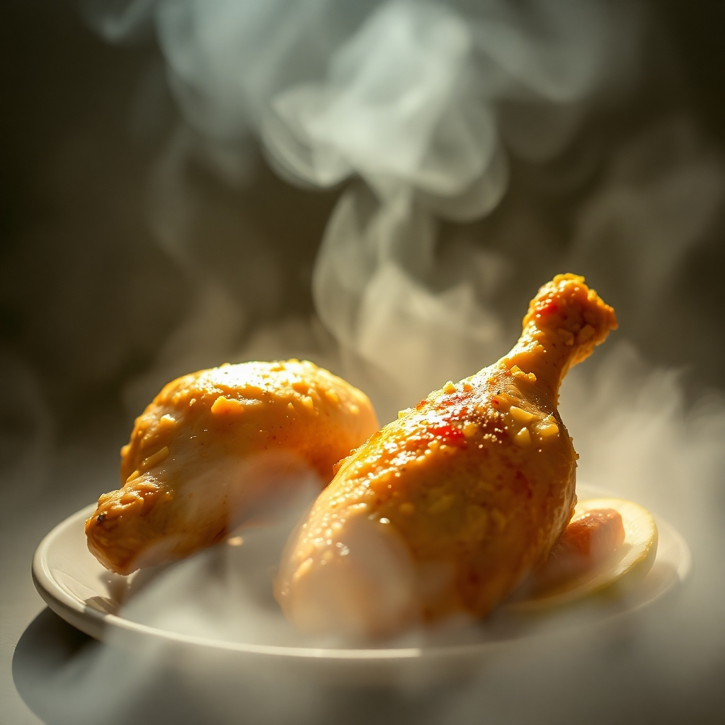 Steaming Lemon-Infused Chicken Drumsticks