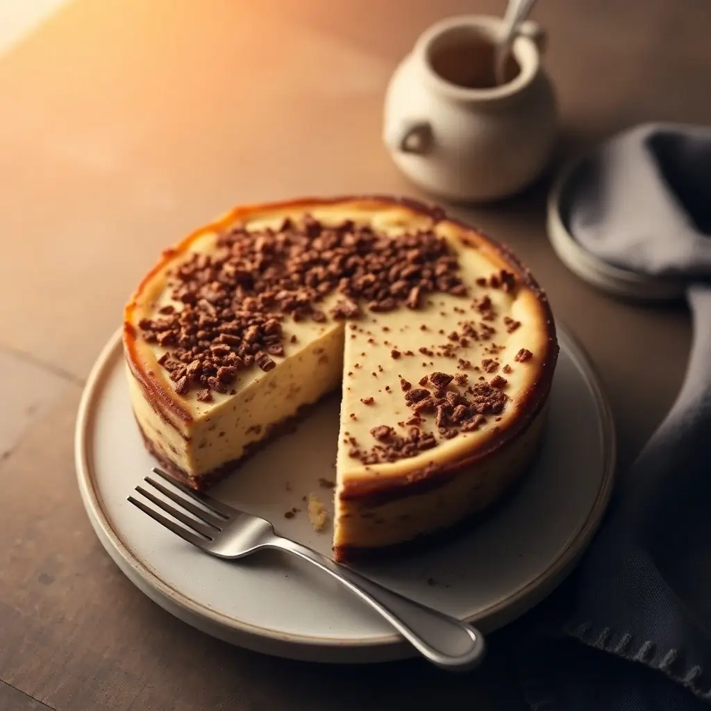 Cheesecake with Crumbled Topping