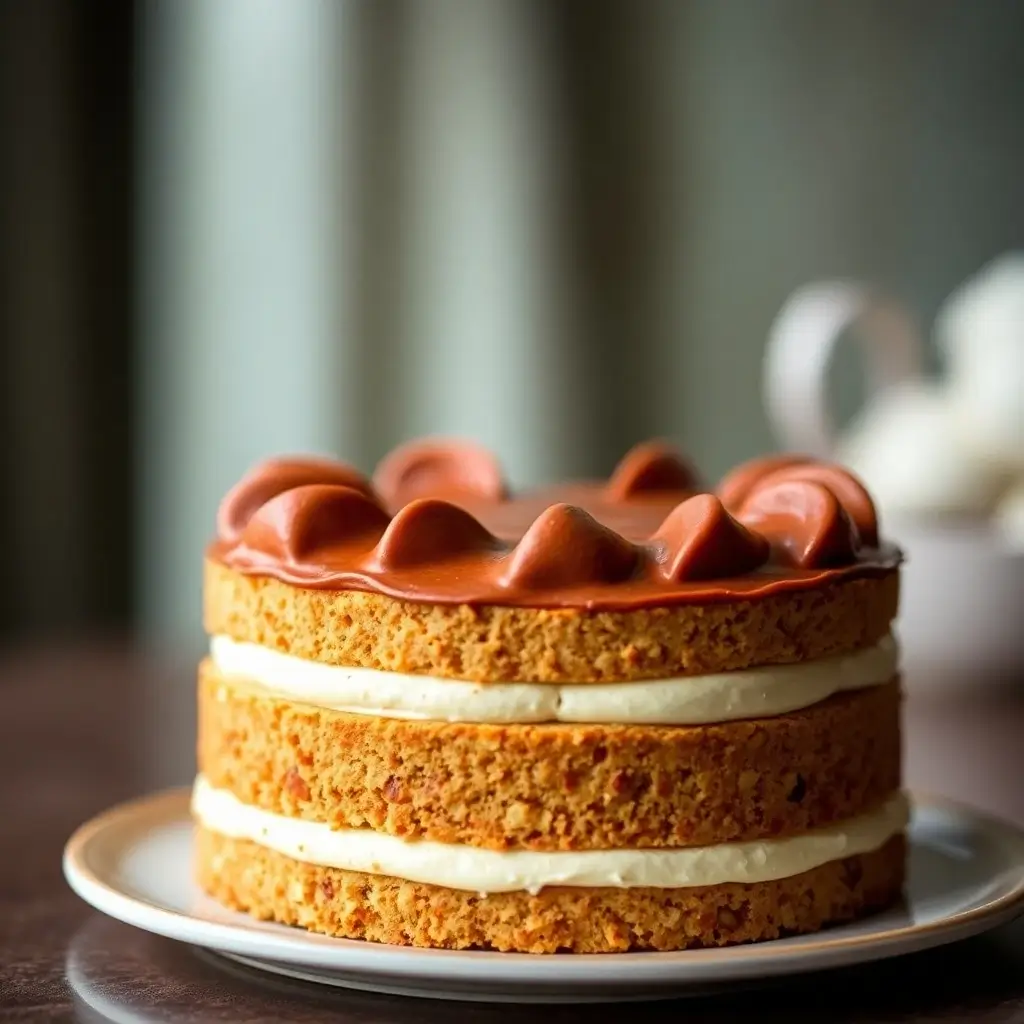 Three-Layer Italian Cream Cake with Cream Cheese Frosting