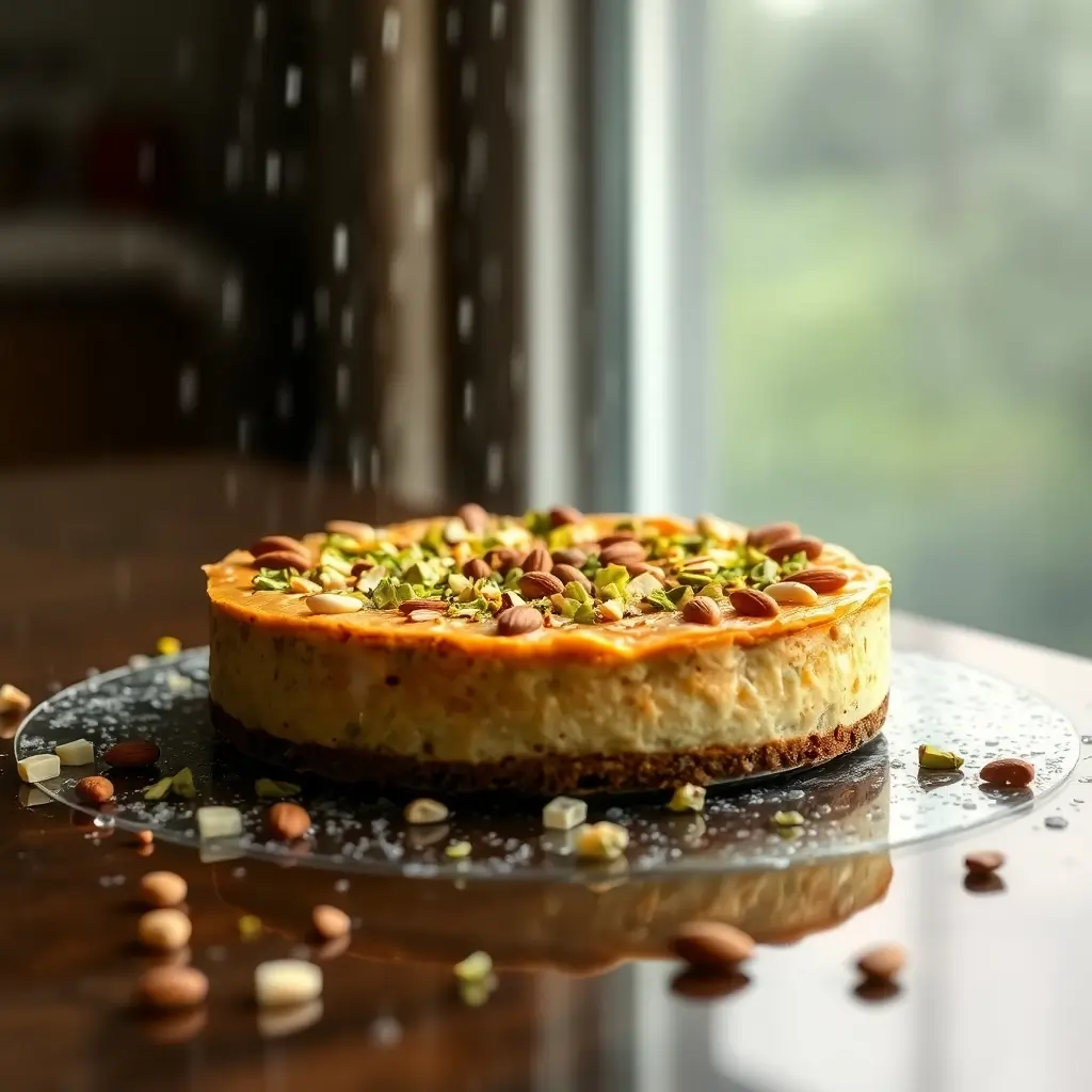 Nutty Pistachio Cheesecake