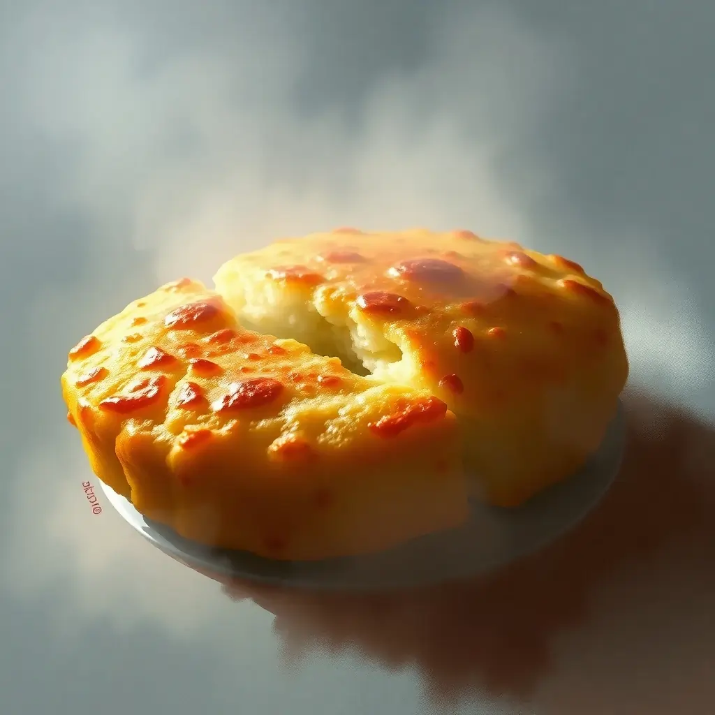 Steaming Golden Pastry with a Soft, Fluffy Center