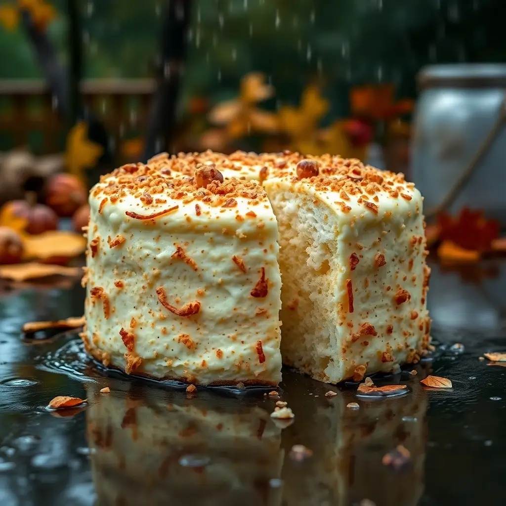 Autumn-Inspired Hazelnut Cake with Creamy Frosting